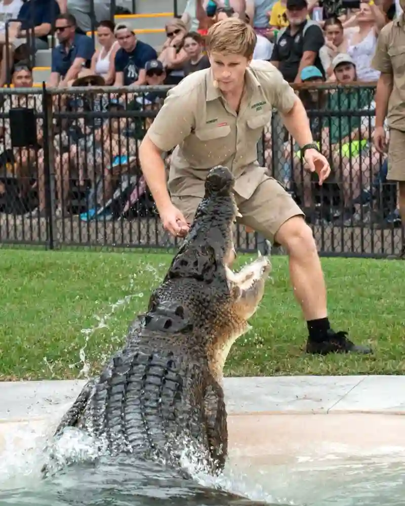 Robert Irwin smiling with a koala at Australia Zoo – 2025 wildlife conservation shoot