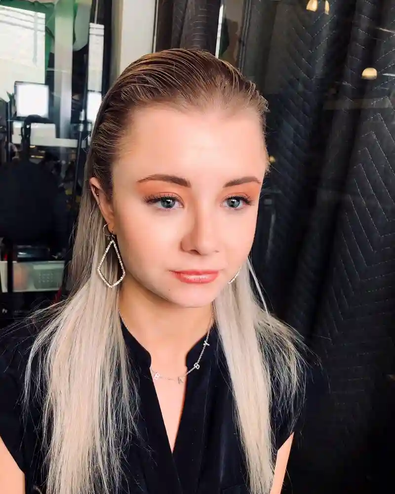 Kerry Ingram in red carpet outfit showing full body
