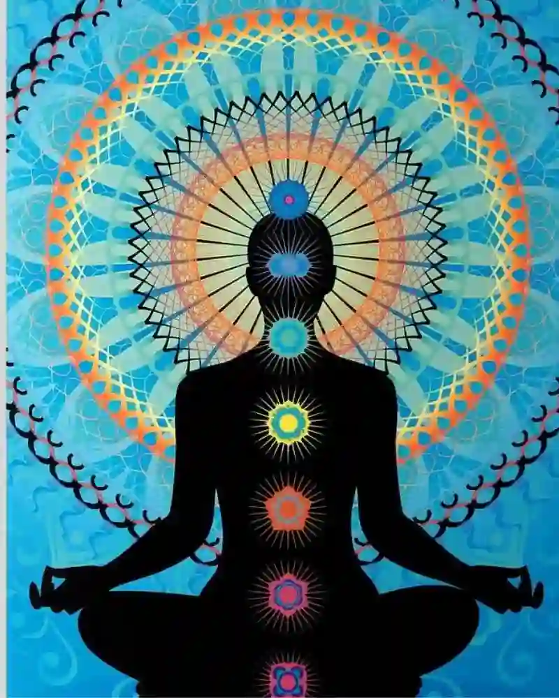 Calm breathing during a meditation session